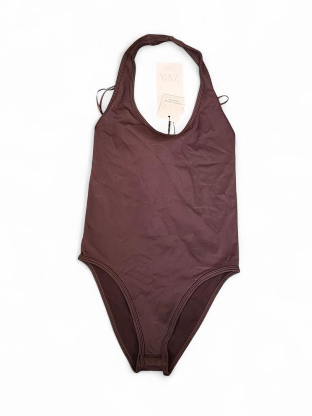 Zara Brown Halter Bodysuit